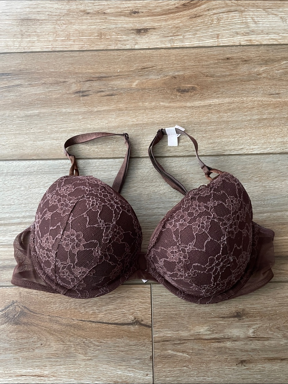 Victoria’s Secret Lace Push-Up Brown Bra 36C